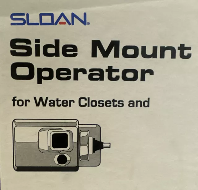 Sloan Side-Mounted Battery Flushometer Toilet Or Urinal Autoflush NIB, EBV-89A-M