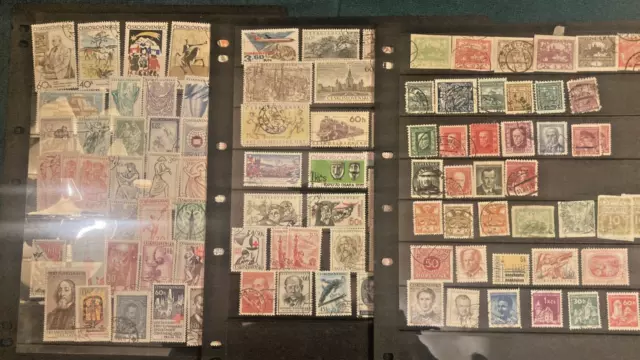 Collection Of 100 Czechoslovakia Stamps  (Fine Used) From Various Eras