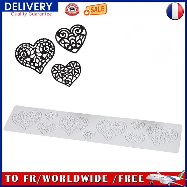 Lace Silicone Sugarcraft Mold Fondant Mat Pastry Cake Decorating Tools (A)