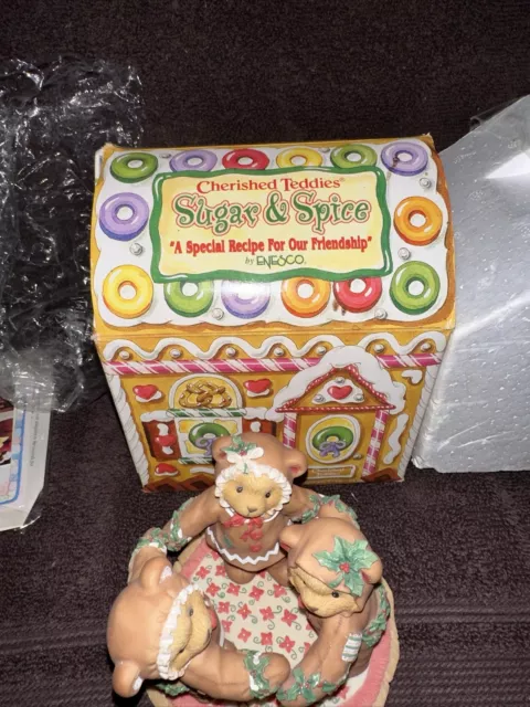 Cherished Teddies Sugar & Spice A Special Recipe For Our Friendship 352586 W Box 3