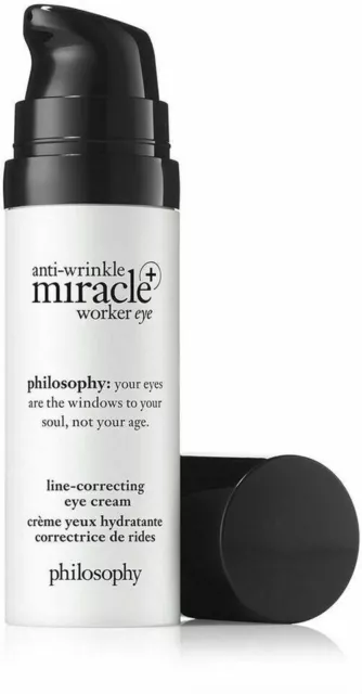 Philosophy Anti-Wrinkle Miracle Worker Line Correcting EYE CREAM 0.5 oz