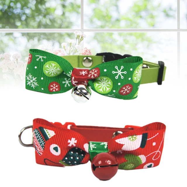 2pcs Welpen Kragen Weihnachten Glocke Hund Welpen Kragen Pet Kostüm Zubehör