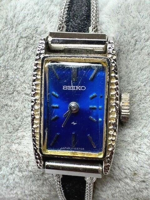 VINTAGE WORKING 1977 Seiko Ladies Watch 11-0549 Silver Tone  display picture 1