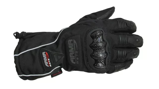 ARMR Moto WP430 Impermeable de Motocicleta Guantes Invierno Térmico Textil Moto