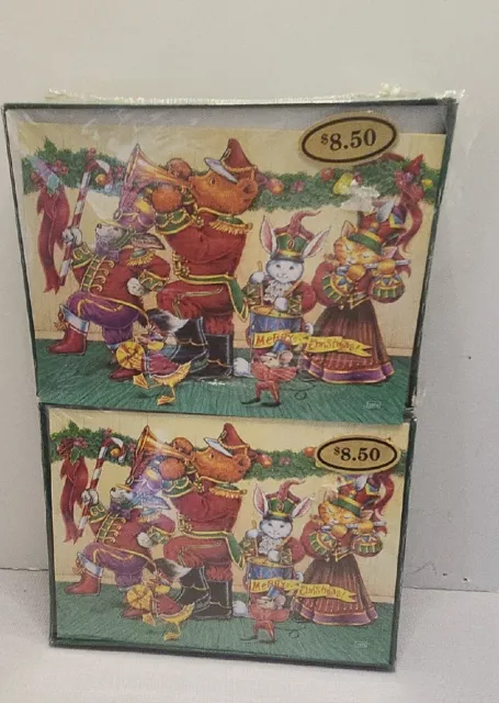 VTG BURGOYNE HOLIDAY CHRISTMAS CARDS 36 W Envelopes SEALED BOX NEW