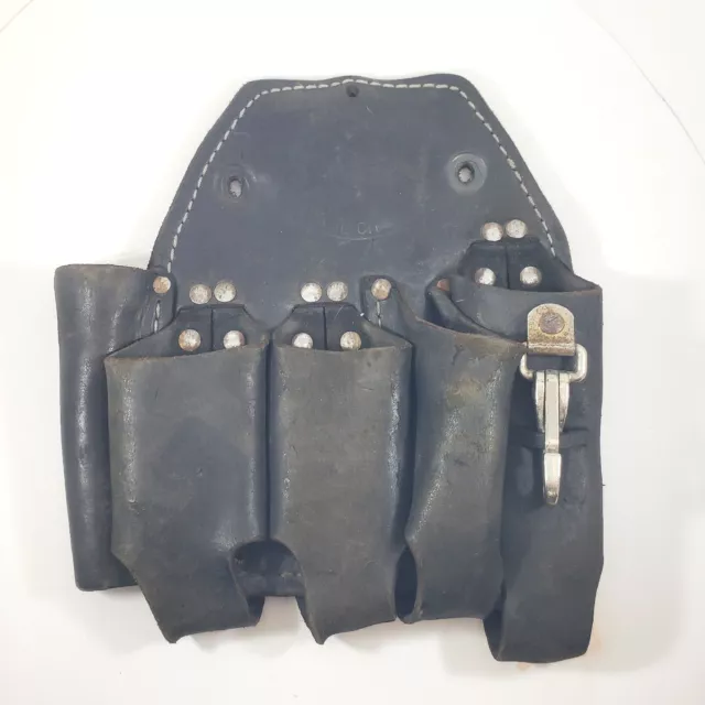 Bashlin 5 Pocket Lineman’s Tool Holster - Leather Pouch USED