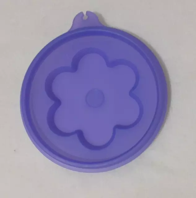 COUVERCLE  déco TUPPERWARE moule à charlotte «FLEUR» pièce détaché VIOLET