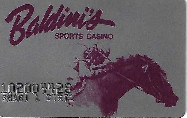 Baldini's Casino - Sparks, NV - RARE 1st Issue Slot Card