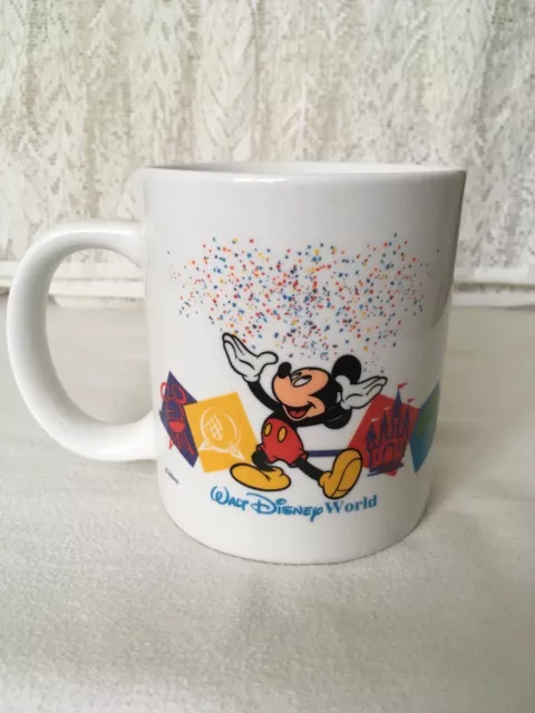 Mickey Mouse Walt Disney World LINYI Silver Phoenix 1 Pint Coffee Mug