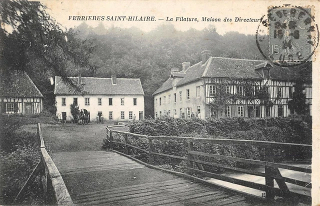 Cpa 27 Ferrieres Saint Hilaire La Filature House Des Directors