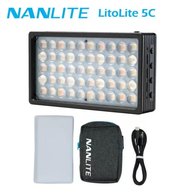 Nanlite LitoLite 5C RGB Mini LED Video Light Pocket Light Wide CTT 2700-7500K