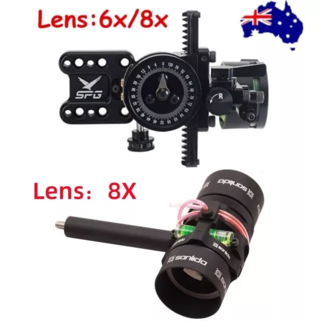 6X/8X Lens Archery Bow Sight Or Sight Scope Magnified Lens for Compound Bow AU