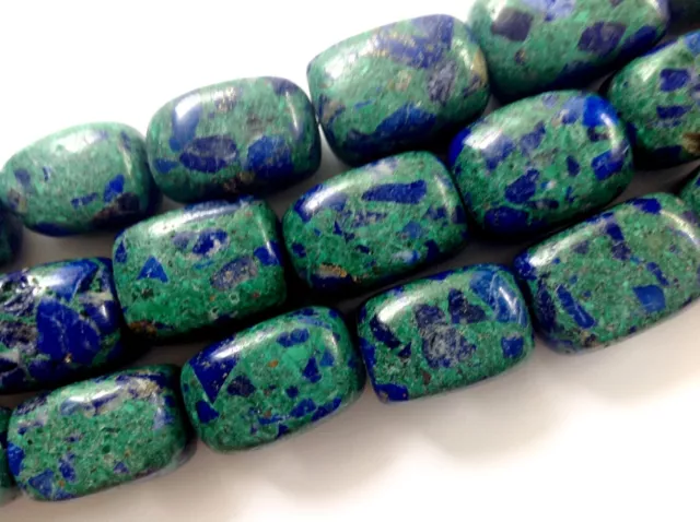 Beads, LargeChunky Blue/Green Malachite, Crafts, Jewelry Making, Healing Beads