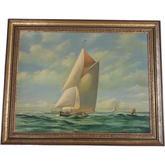 MICHAEL BEDDOWS OIL Painting Framed 1974 Signed £34.99 PicClick UK