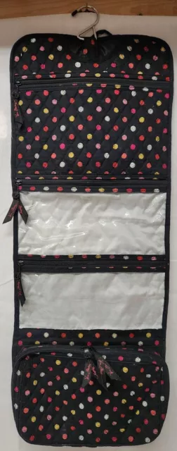 Vera Bradley Hanging Travel Cosmetic/Toiletry Organizer Havana Dots Polka Dots