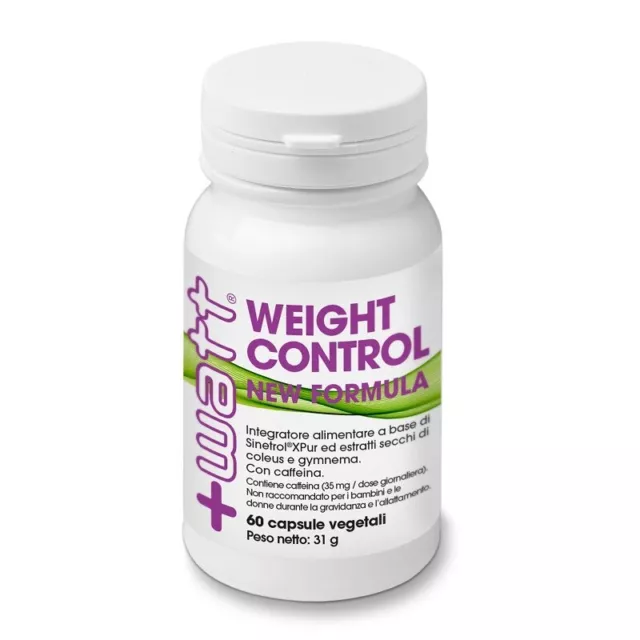 +Watt - Weight Control TERMOGENICO DIMAGRANTE BRUCIA GRASSI Coleus e Garcinia