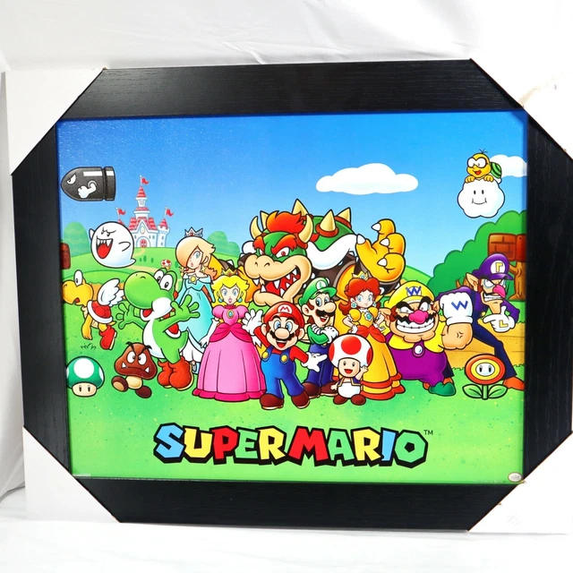 SUPER MARIO OFFICIAL Nintendo Licensed Wall Art Framed Picture 23x19