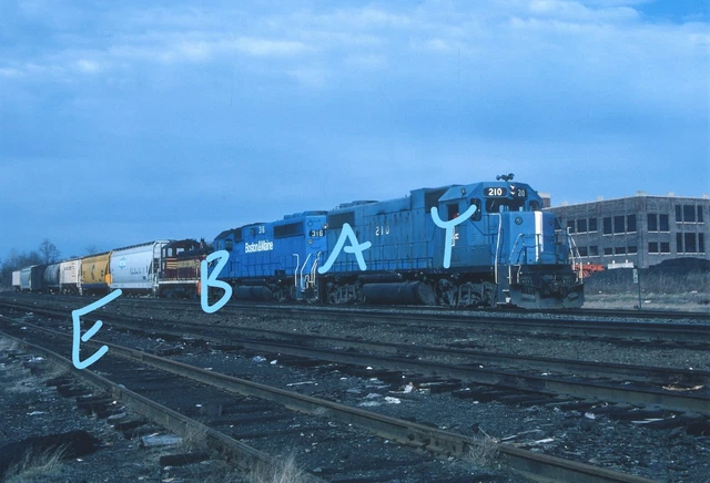 Boston & Maine B&M GP38-2 Action Springfield MA 1982 Original Kodachrome