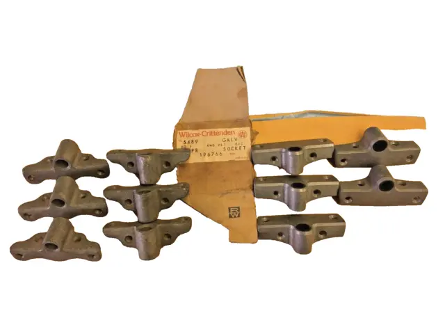 Wilcox-Crittenden Galvanized angled Oarlock Sockets Side Mounted 1/2" Shank