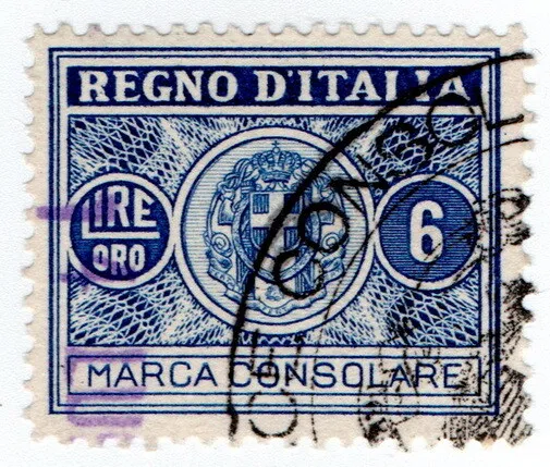(I.B) Italy Revenue : Consular Service 6L (Consolare)