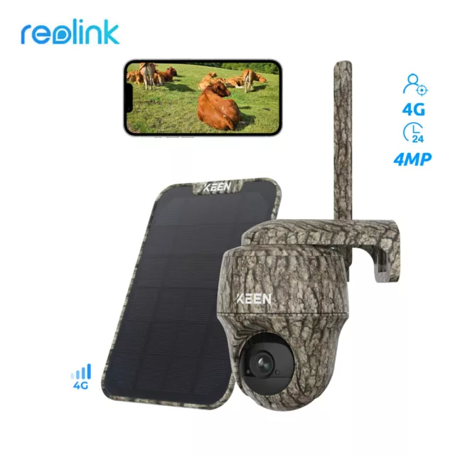 Reolink 4G Wireless Cellular Camera Outdoor 4MP Pan Tilt Camera 360° Go Series