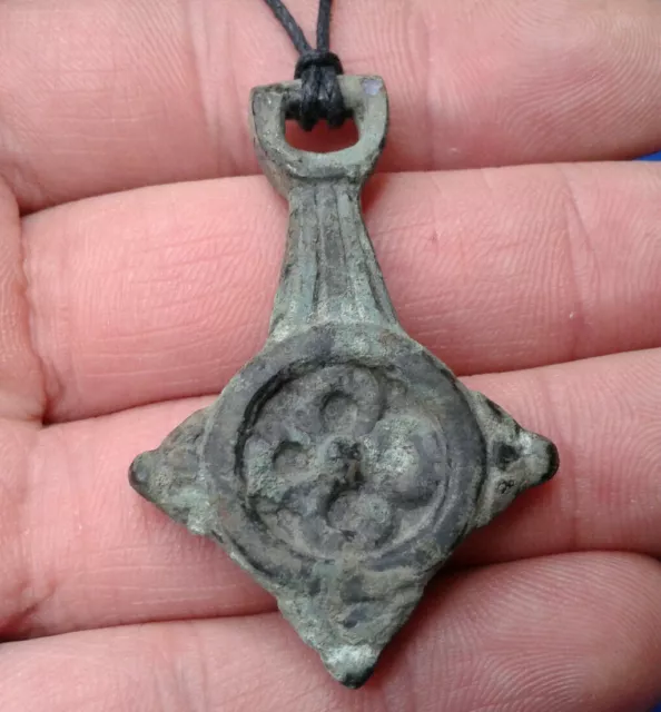 Ancient Roman Bronze Amulet Pendant