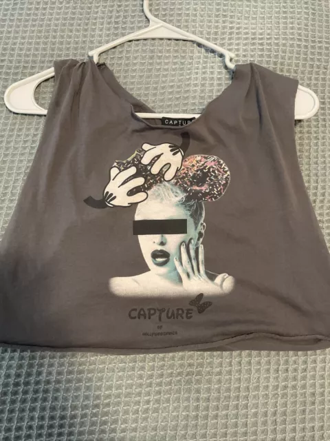 Capture By Hollywood Made Crop Top Size Small