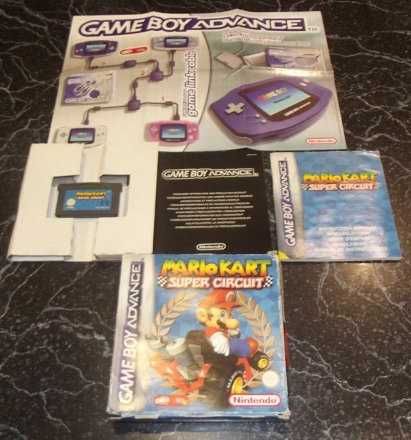 Mario Kart Super Circuit Nintendo Game Boy Advance Incl Box & Manual Gba Gameboy
