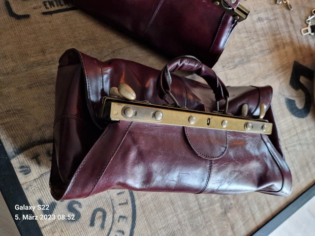alte Leder Doktortasche-Arzttasche 20-30ziger Jahre