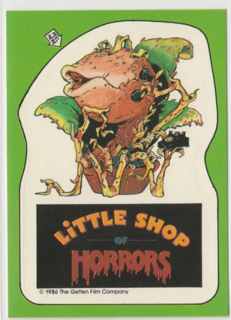1986 Topps Little Shop of Horrors #5 Audrey II sticker card 0093