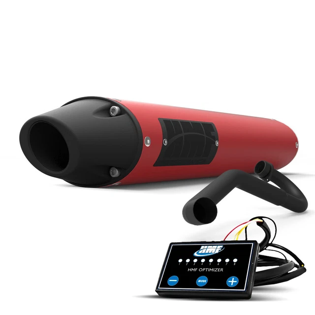 HMF Yamaha YFZ 450R Full Exhaust Red-Candy Ellip w/Bkout Euro + EFI (09-23)