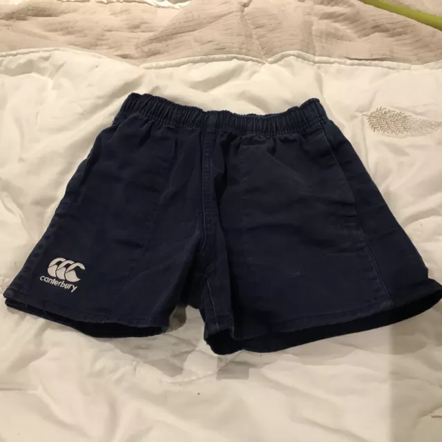 Canterbury Navy Rugby Shorts Size 12yrs