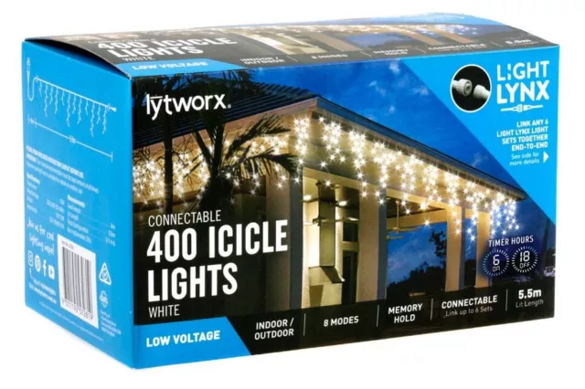 Lytworx icicle on sale lights warm white