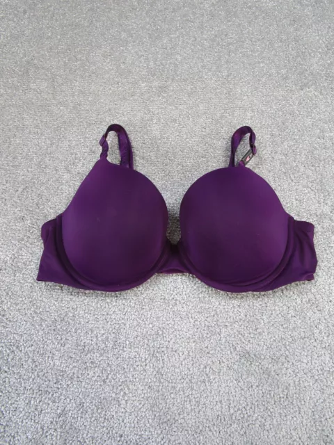 Victorias Secret Bra 38C Purple T Shirt Push Up Underwire NEW