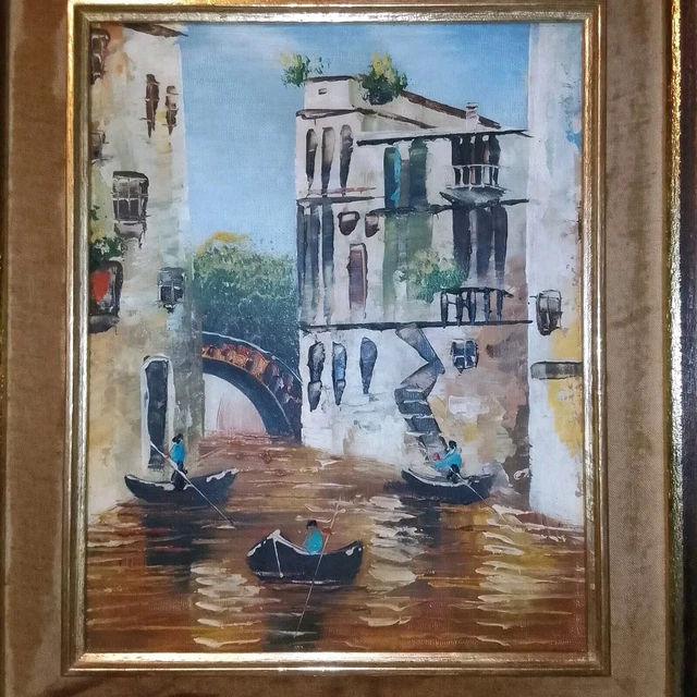 Le tableau du jour à la peinture à l'huile au couteau sur toile de 61 cm x 50 cm Un titre à me suggérer? Merci d'avance
