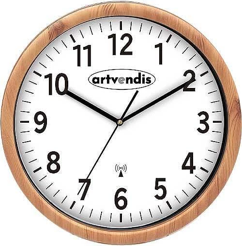 artvendis 5575B Horloge murale radio-pilotée 30 cm, antique, résistante aux intempéries
