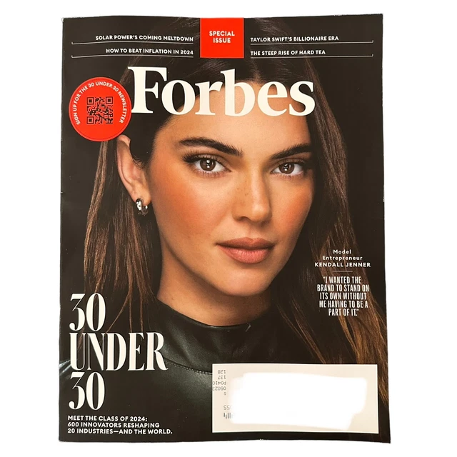 FORBES MAGAZINE DECEMBER 2023 January 2024 Kendall Jenner Taylor Swift
