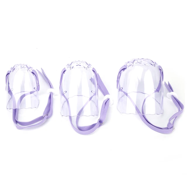 3pcs Cat Dog Muzzle AntiBite Cat Mouth Cover Breathable Transparent Cat Dog Zin