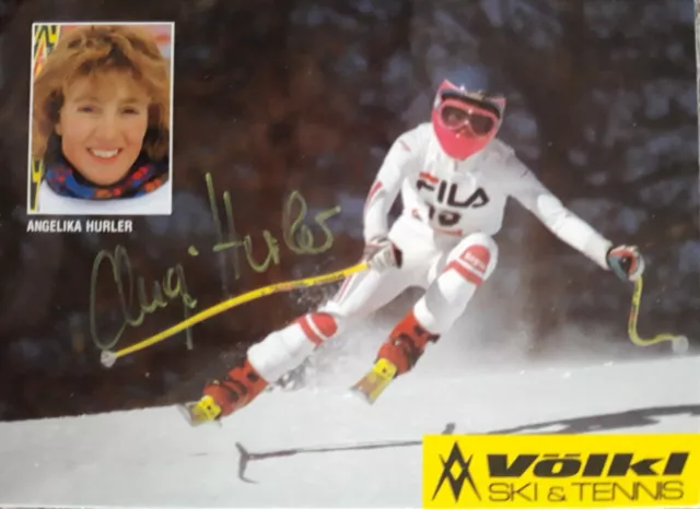 Angelika Hurler / Ski Alpin / Original Autogramm