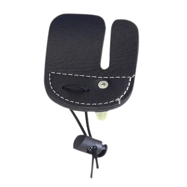 Adjustable Leather Archery Finger Tab Right/Left Hand for Bow - NEW