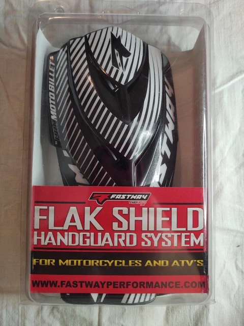 Fastway Flak Shield Handguard System Black & White V Design Complete w/ Mounts