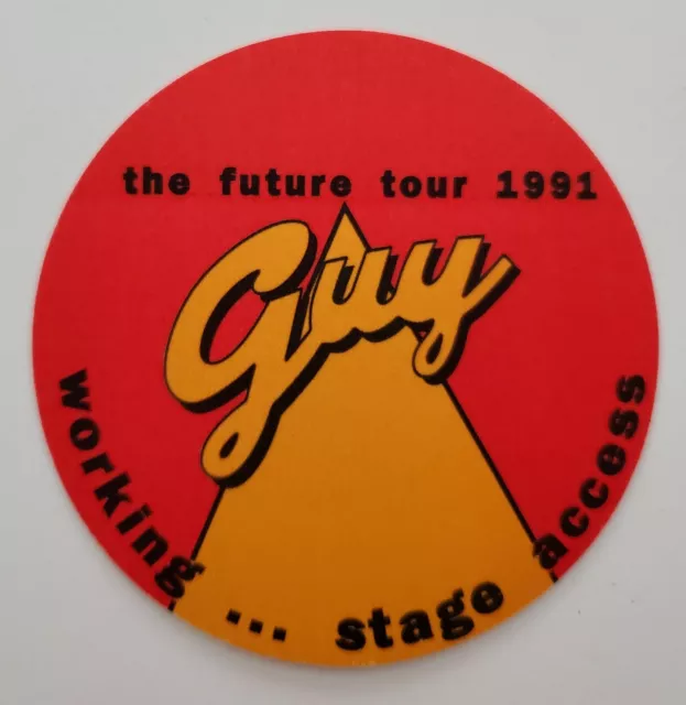 Guy 1991 Tour Satin Backstage Pass Otto Gig VIP Concert Crew Unused