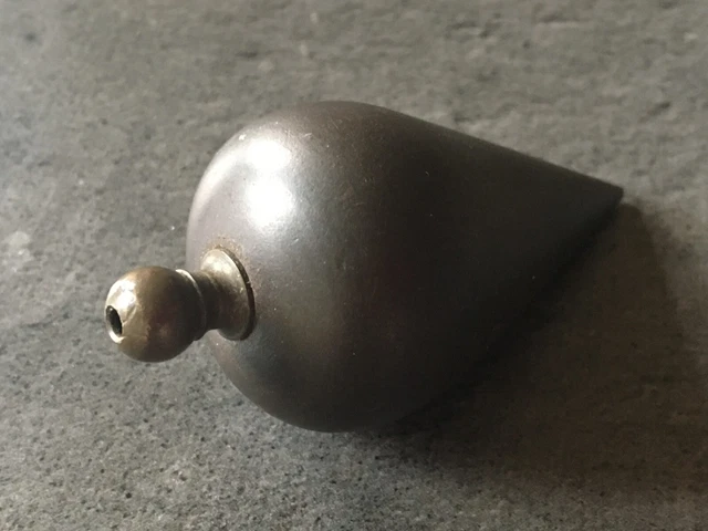 ANCIEN FIL À plomb en laiton et sa bobine en buis EUR 30,00 - FR