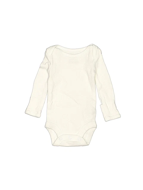 Carter's Boys Ivory Short Sleeve Bodysuit Preemie/Up to 7 lb.