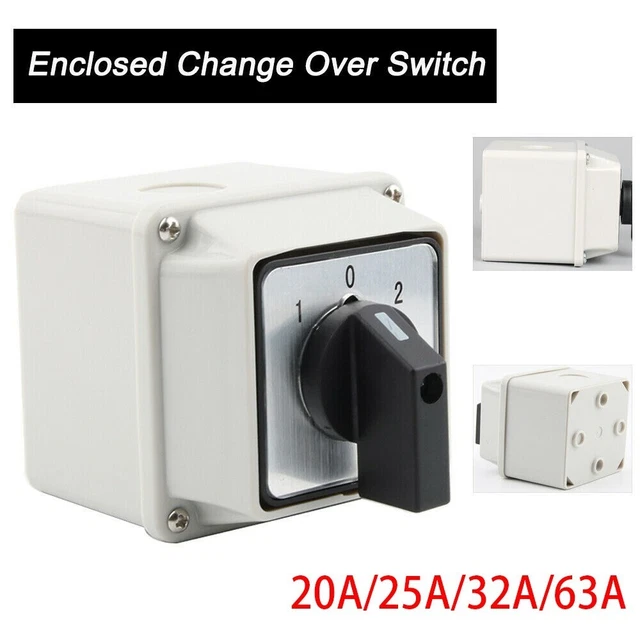 CHANGEOVER SWITCH REPLACMENT Rotary Cam Universal 3-Position IP65 ...