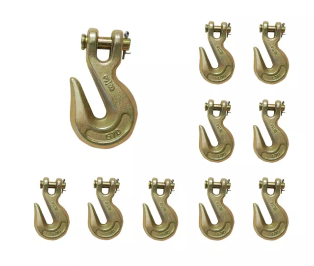 8 Pack G70 1/2 Clevis Grab Hooks Tow Chain Hook Flatbed Truck Trailer Tie  Down