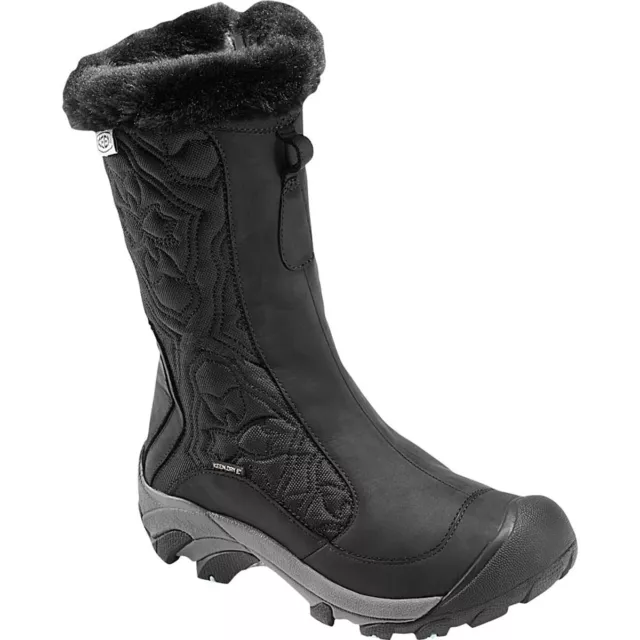 Keen Women's Betty II Boot Size 7.5 Waterproof Insulated Snow Black Leather