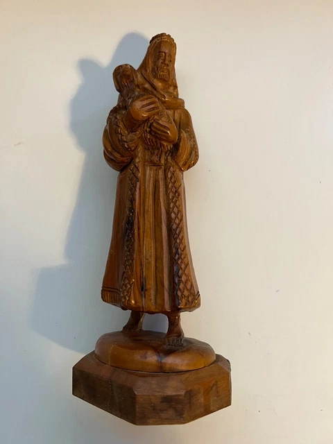 Old Hand Carved Shepherd Jesus Religious