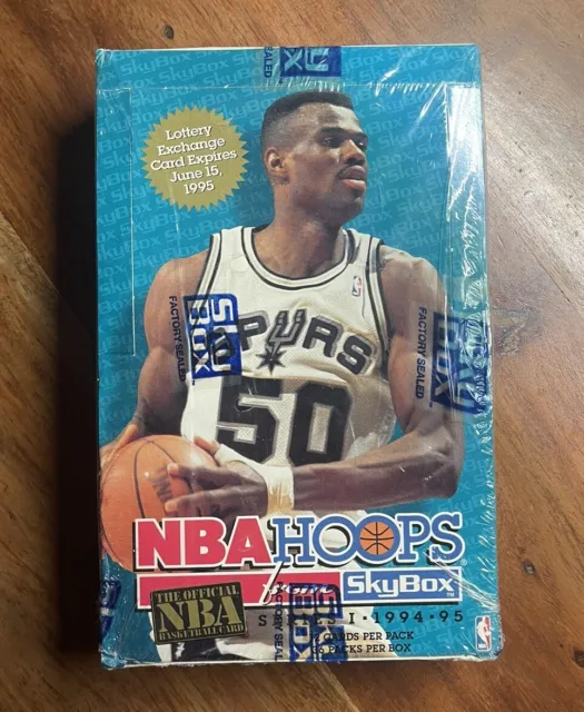 1994-95 NBA HOOPS from SKYBOX (Series 1) BOX 36 PACKS D. ROBINSON FRONT OVP RAR