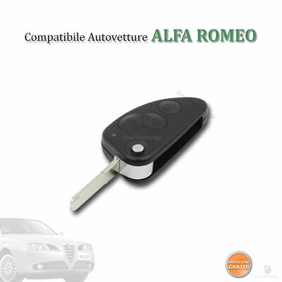 COVER CHIAVE GUSCIO ALFA ROMEO 156 166 GT 147 TELECOMANDO 2 TASTI KEY SHELL NEW 